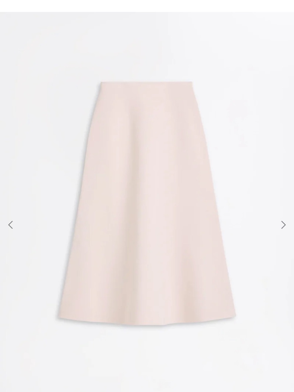 NWT Scanlan Theodore size S Crepe knit slit back skirt in ice pink